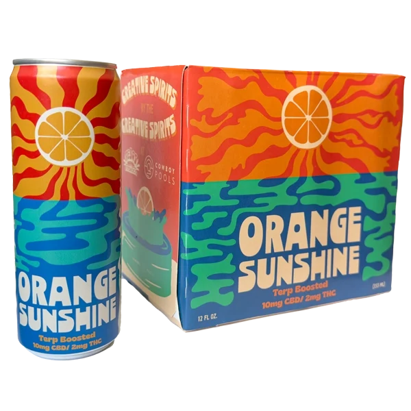 Orange Sunshine - Low Dose Sparkling Hemp Beverage - Image 2